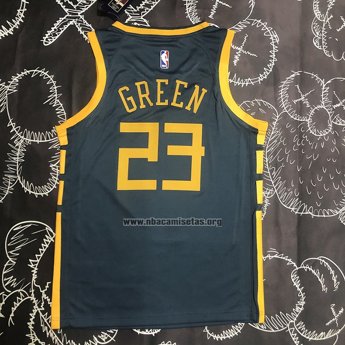 Camiseta Golden State Warriors Draymond Green NO 23 Ciudad 2018-19 Azul